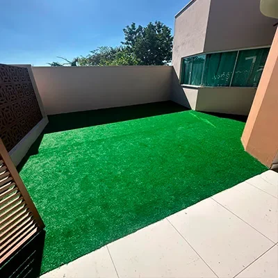 Grama sintética decorativa para corredor